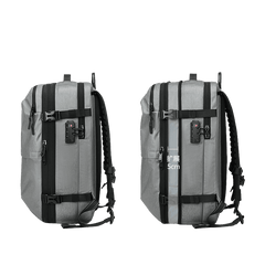 Rucksack aus echtem Leder mit großem Fassungsvermögen