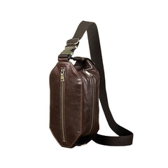 Cowhide Crossbody Cosmetic Bag