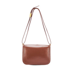 Genuine leather tofu - shaped bag