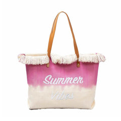 Tassel Canvas Shopping Bag