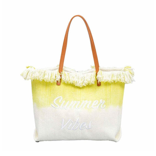 Tassel Canvas Shopping Bag