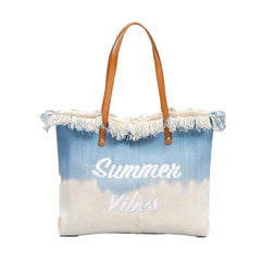 Tassel Canvas Shopping Bag