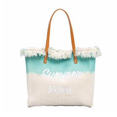 Tassel Canvas Shopping Bag