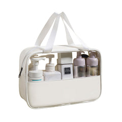 Transparent cosmetic wash bag large capacity waterproof