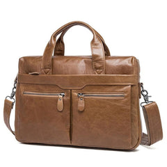 Men's Genuine Leather Business Laptop Handbags