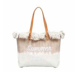 Tassel Canvas Shopping Bag