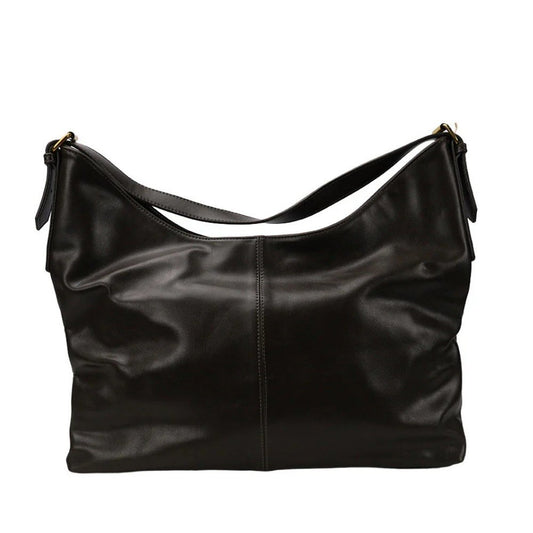 Large-Capacity Black Shoulder Bag