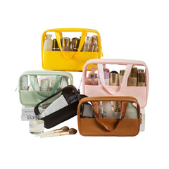 Transparent cosmetic wash bag large capacity waterproof