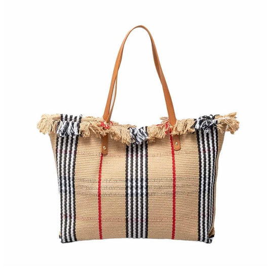 Tassel Canvas Tote Bag