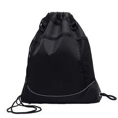 Schwarzer Flanell-Rucksack