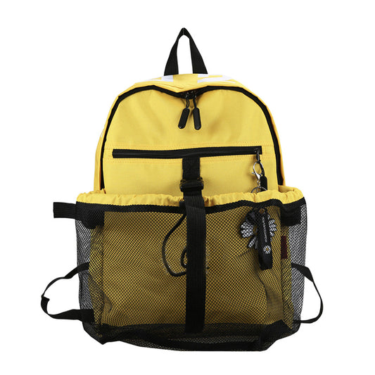 Schwarzer Stoffrucksack