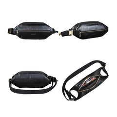 Cowhide Crossbody Cosmetic Bag