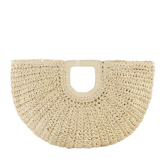 Beach vacation straw - woven bag