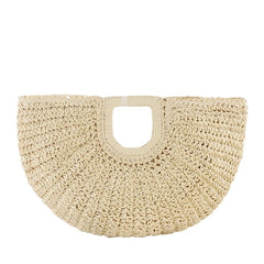 Beach vacation straw - woven bag