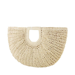 Beach vacation straw - woven bag