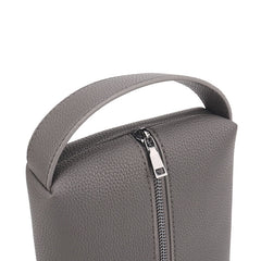 Tote Zipper Bag Cosmetic Leather Women's Bag Carrying Storage Wash Bag