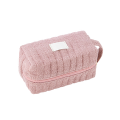 Thick Striped Corduroy Cosmetic Bag