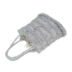 High capacity hollow woven beach bag Tote bag