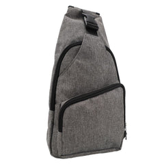 Gray Anti - theft chest bag