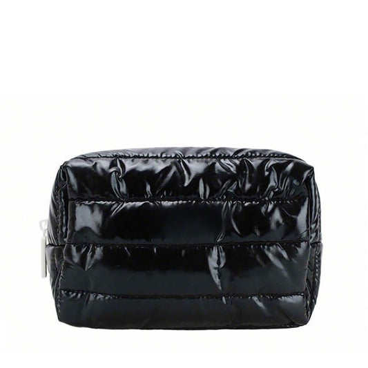 PU patent leather makeup bag