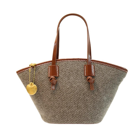 PU denim dumpling handbag