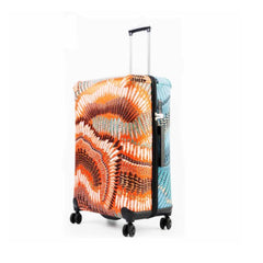 Patterned Fabric Suitcase