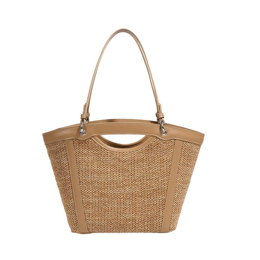 Beach-wearable woven bag for vacation