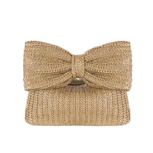 Woven basket handbag