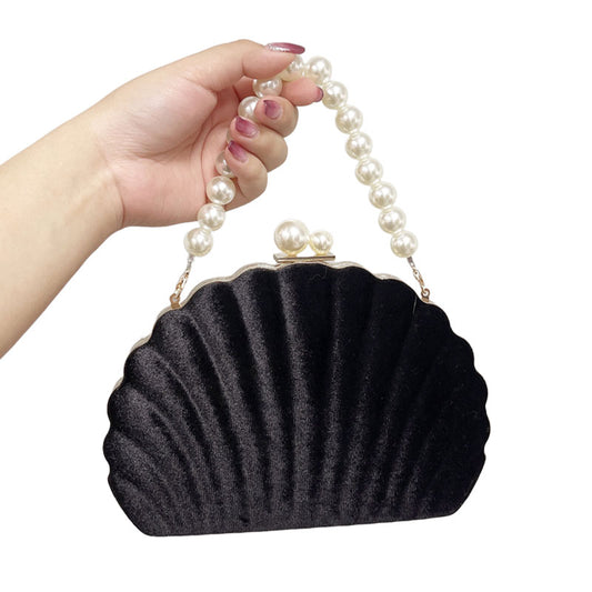 Shell texture handbag