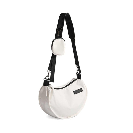 Canvas bag with a crossbody strap for carrying dumplings