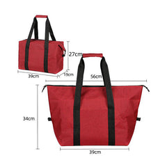 Large-capacity folding insulated bag